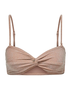 Купальный верх ONLMALIBU LUREX, коричневый Only