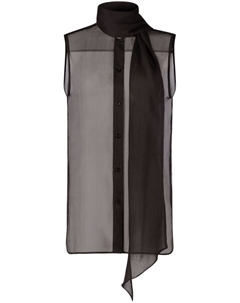 Рубашка без рукавов с бантом, черный Nina ricci