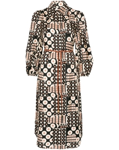 Платье мини Illustration, коричневый Zimmermann