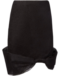 Кружевная юбка с бантом, черный Nina ricci