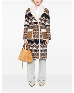 Пальто с узором, коричневый Ava adore