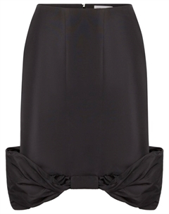 Юбка-миди с бантом, черный Nina ricci