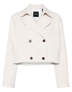 Укороченный жакет, нейтральный цвет Theory