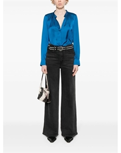 Атласная блузка Tink, синий Zadig&voltaire