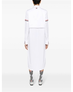 Платье-рубашка длины миди, белый Thom browne