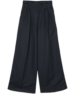 Брюки палаццо с завышенной талией, синий Aspesi