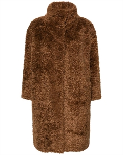Шуба из искусственного меха, коричневый Herno