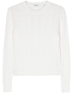 Джемпер фактурной вязки, белый Aspesi