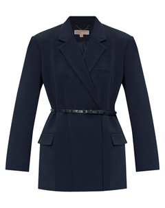 Двубортный креповый блейзер, синий Michael michael kors