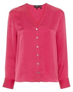 Шелковая рубашка, розовый Theory