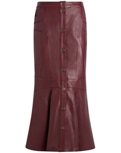 Юбка из кожи русалки, красный Etro