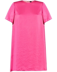 Атласное платье с коротким рукавом, розовый Theory