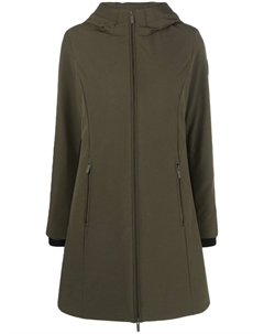 Пуховик с капюшоном, зеленый Woolrich