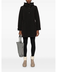 Парка с капюшоном, черный Woolrich