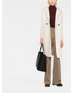 Двубортное пальто, нейтральный цвет Harris wharf london