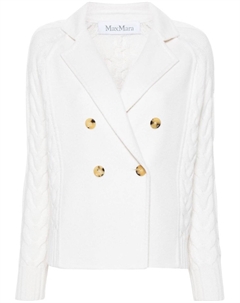 Двубортный пиджак Micio, белый Max mara