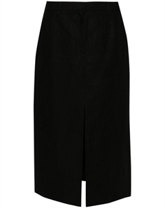 Брюки льняные миди юбка, черный Theory