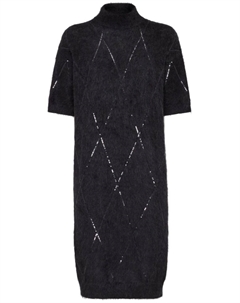 Платье с пайетками, черный Brunello cucinelli