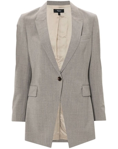 Меланжевый пиджак, серый Theory
