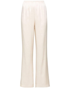 Прямые шелковые брюки, нейтральный цвет Anine bing