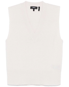 Топ с V-образным вырезом, белый Theory