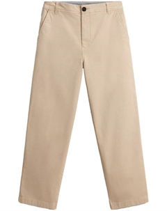 Твиловые брюки прямого кроя, нейтральный цвет Woolrich