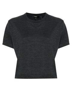 Укороченная футболка, серый Theory