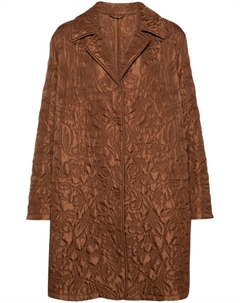 Стеганое пальто с цветочным узором, коричневый Ermanno scervino