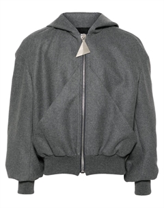 Бомбер с капюшоном, серый The attico