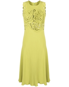 Платье с английской вышивкой, зеленый Ermanno scervino