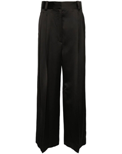 Атласные брюки Simone, черный Khaite