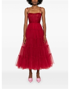 Платье макси из тюля, красный Ana radu