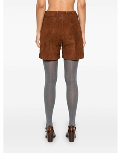 Замшевые шорты-бермуды, коричневый Ermanno scervino