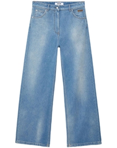 Широкие джинсы с заниженной талией, синий Msgm