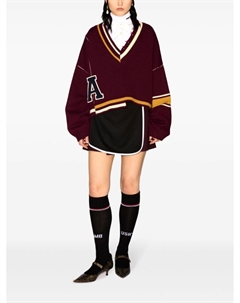 Полосатый джемпер с необработанными краями, красный Ambush