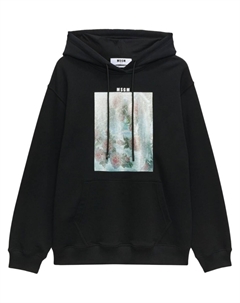 Худи с графичным принтом, черный Msgm