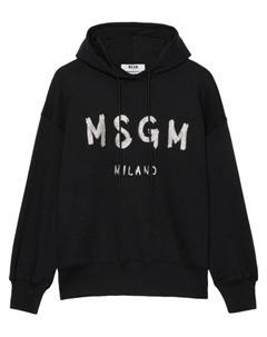 Хлопковая толстовка с логотипом, черный Msgm