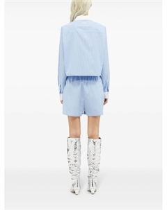 Полосатые спортивные шорты, синий Msgm