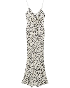 Платье макси в горох, белый Msgm