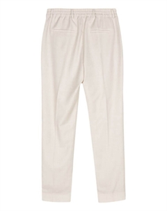 Узкие брюки с люрексом, нейтральный цвет Eleventy