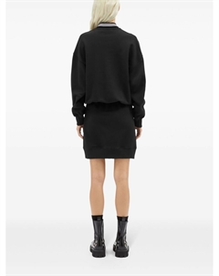 Платье мини из джерси с воротником поло, черный Msgm