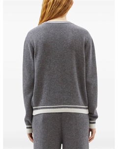 Толстовка с вышитым логотипом, серый Msgm