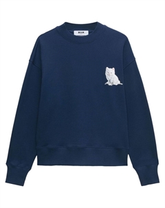 Толстовка с принтом, синий Msgm