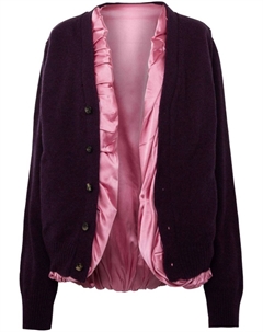Кардиган на атласной подкладке, фиолетовый Jw anderson
