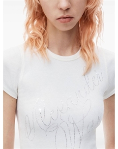 Футболка с логотипом, белый Alexander wang
