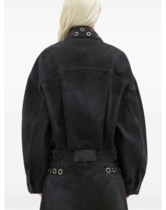 Куртка с эффектом потертости, черный Msgm