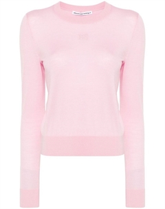 Джемпер с тисненым логотипом, розовый Alexander wang