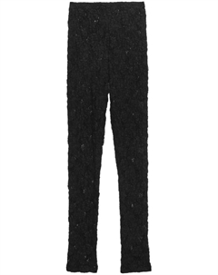 Кружевные трикотажные брюки, черный Msgm