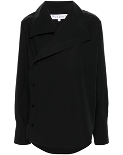 Поплиновая рубашка асимметричного кроя, черный Jw anderson