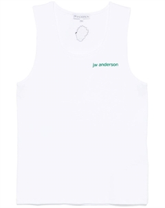 Топ с вышитым логотипом, белый Jw anderson